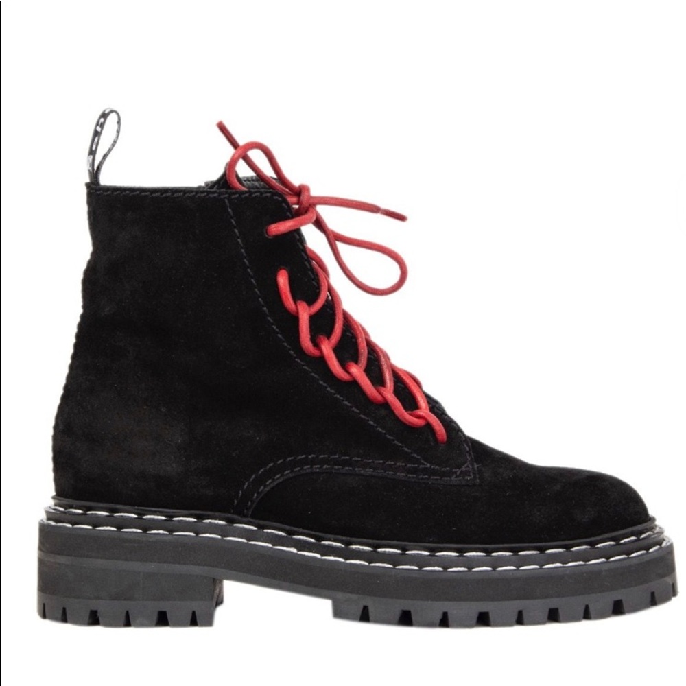 Proenza Schouler black combat boots